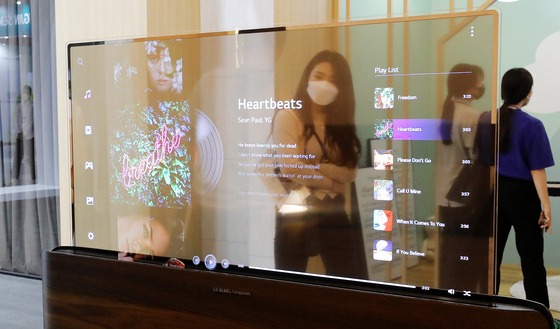 transparent tv screen